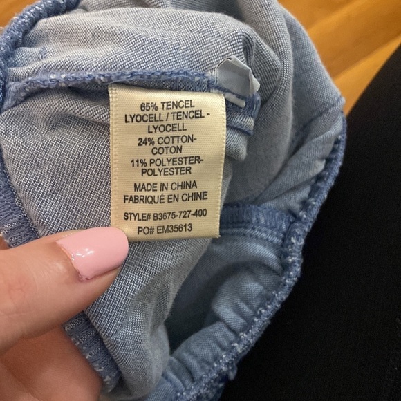 Bella Dahl Women’s Blue Distressed Joggers Size XS - Picture 7 of 9